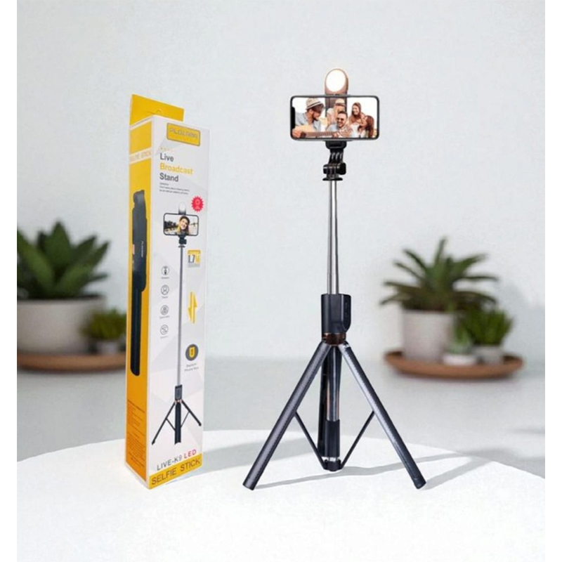Picture of Plokama K9 Live Selfie Stand With Rechargeable Light (5.7 Feet)