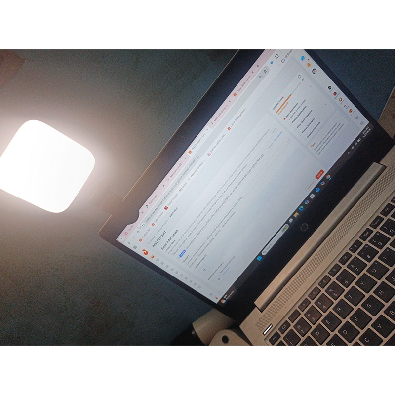Picture of M88 LED Video Light for Mobile & Laptop | Rechargeable Portable Fill Light for Video Call, Live Streaming & Content Creation-Black