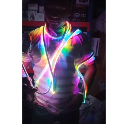 Picture of 5m/ 16 feet USB RGB Neon LED Strip Waterproof Flexible Ribbon Tape Neon Lights with App and Remote Control for Home Room Decoration 5-Multicolor