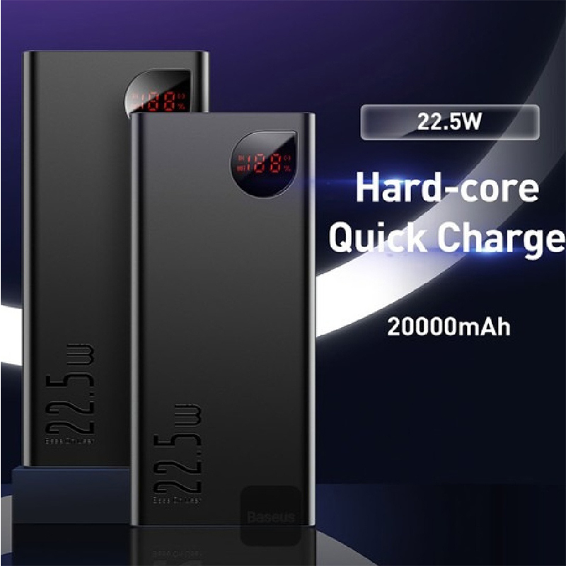 Picture of Beseus Power Bank Adaman 22.5w 20000Mah PPAD000101 Metal Digital Display Quick Charge Power Bank-20K mAh- 22.5Watt