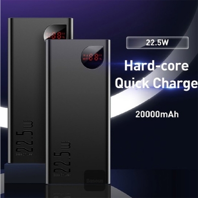 Picture of Beseus Power Bank Adaman 22.5w 20000Mah PPAD000101 Metal Digital Display Quick Charge Power Bank-20K mAh- 22.5Watt
