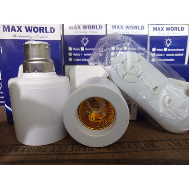 Picture of Smart AC220V Wireless remote Control Lamp Holder With Timing Adjustment Function Smart Light LED Lamp Base Universal