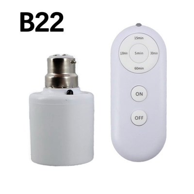 Picture of Smart AC220V Wireless remote Control Lamp Holder With Timing Adjustment Function Smart Light LED Lamp Base Universal