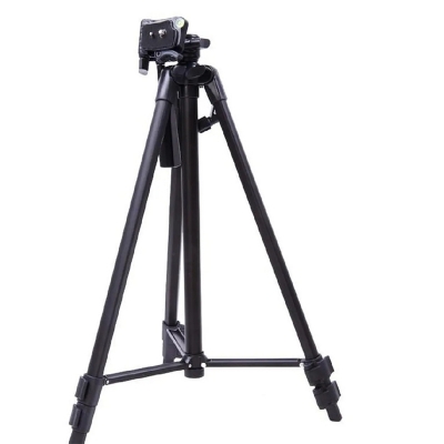 Picture of Tripod Stand 380A Mobile Stand Camera Stand Pro 3 Way Head - Black - Maximum Height: Approx. 1345mm/52.97inch-Black