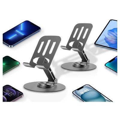 Picture of FOLDING ALUMINUM PHONE & TABLET STAND WITH 360° ROTATION