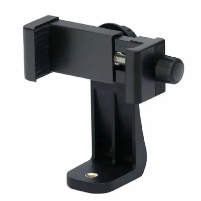 Picture of Tripod Mount Phone Clip Vertical Bracket 360 Degree Rotating Tripod-Black