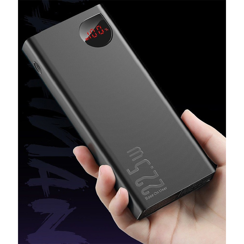 Picture of Beseus Power Bank Adaman 22.5w 20000Mah PPAD000101 Metal Digital Display Quick Charge Power Bank-20K mAh- 22.5Watt