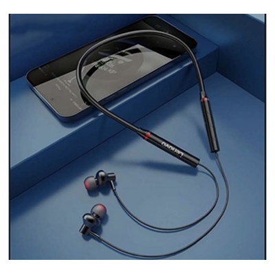 Picture of Lenovo HE05X (Black Box Official) Bluetooth 5.0 IPX5 Waterproof Neckband Wireless Earphone-Black