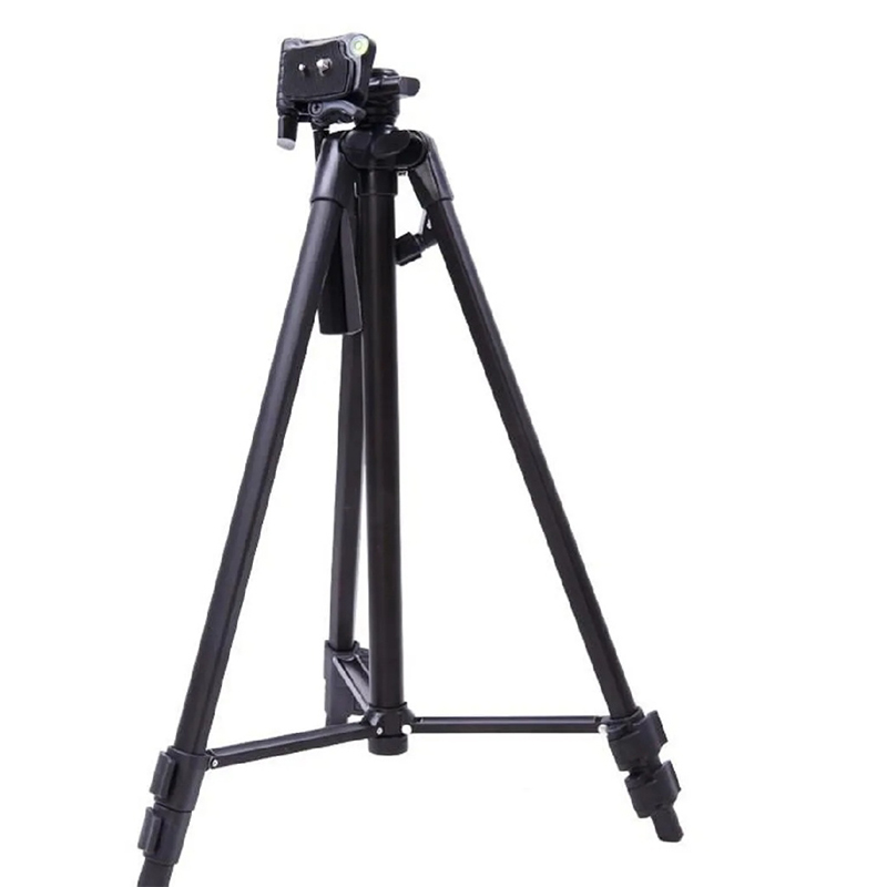 Picture of Tripod Stand 380A Mobile Stand Camera Stand Pro 3 Way Head - Black - Maximum Height: Approx. 1345mm/52.97inch-Black