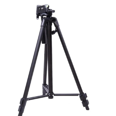 Picture of Tripod Stand 380A Mobile Stand Camera Stand Pro 3 Way Head - Black - Maximum Height: Approx. 1345mm/52.97inch-Black
