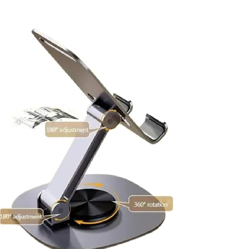 Picture of FOLDING ALUMINUM PHONE & TABLET STAND WITH 360° ROTATION