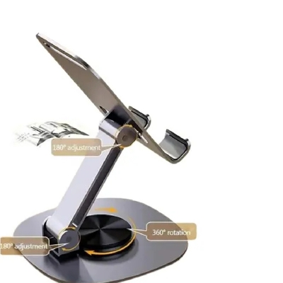 Picture of FOLDING ALUMINUM PHONE & TABLET STAND WITH 360° ROTATION