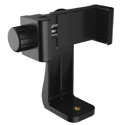 Picture of Tripod Mount Phone Clip Vertical Bracket 360 Degree Rotating Tripod-Black