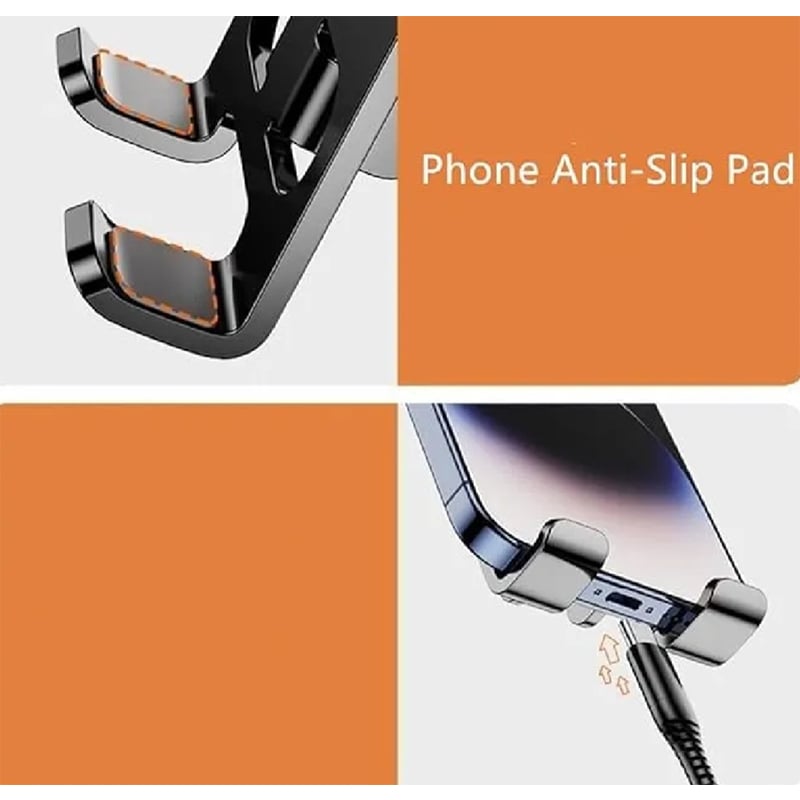 Picture of Explosions desktop mobile phone bracket all metal 360 ° rotating folding flat ipd multifunctional universal lazy bracket