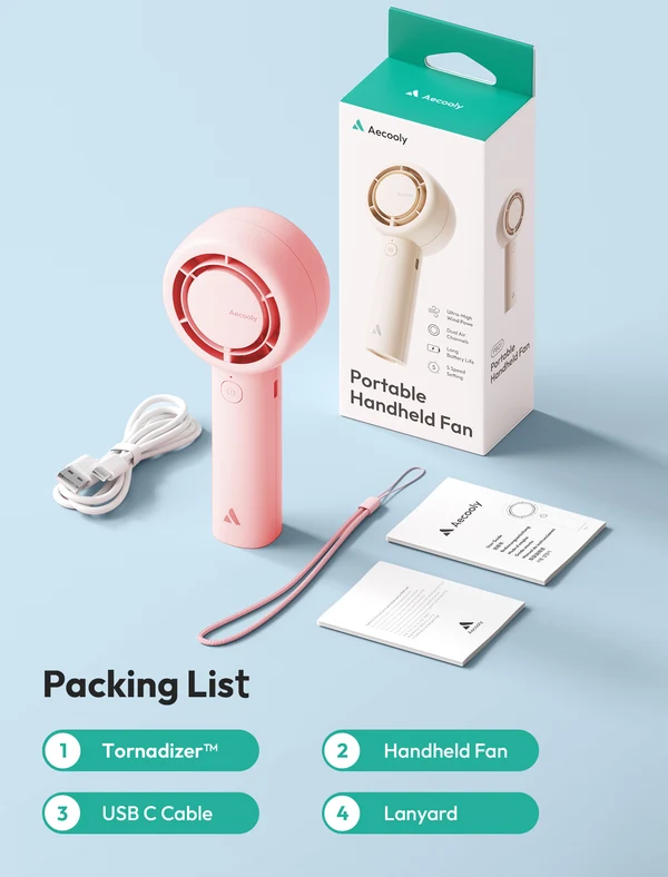 Picture of Aecooly Portable handheld Fan (Halo01) 4500mAh