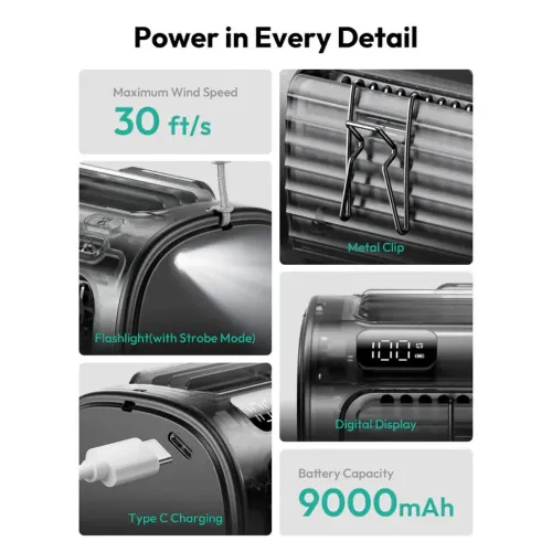 Picture of Aecooly (UH01) A Waist Fan Flow 01 9000mah