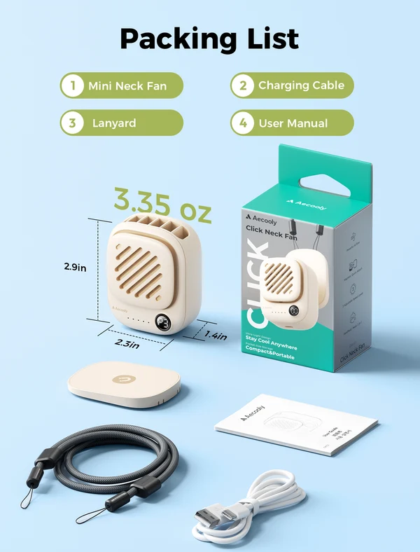 Picture of Aecooly Click 01 Portable Neck Fan [STANDARD KIT]