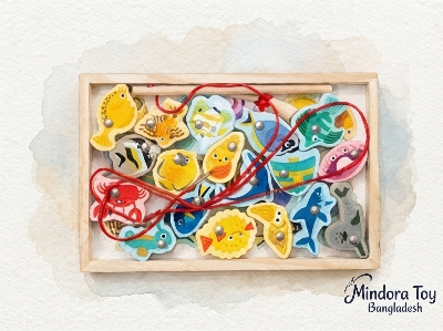 Picture of Wooden Magnetic Fishing Game – Educational Learning Toy