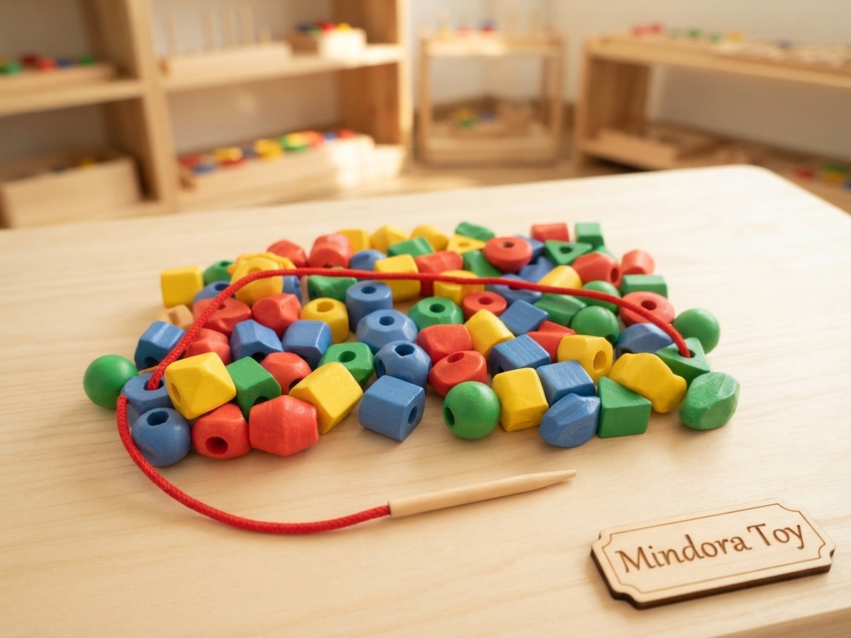 Picture of Shape Lacing Beads – Educational Fine Motor Skills Toy