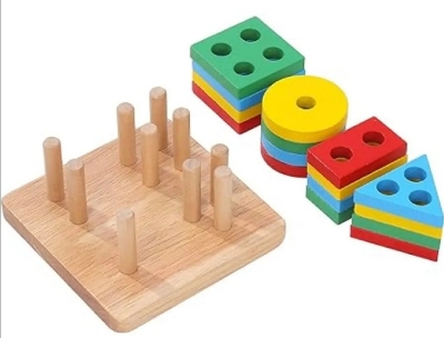 Picture of Shape Sorting & Stacking Puzzle – Small Size Educational Toy