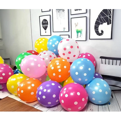 Picture of Print balloon/dot printed balloon/big size dot print balloon - Multicolor