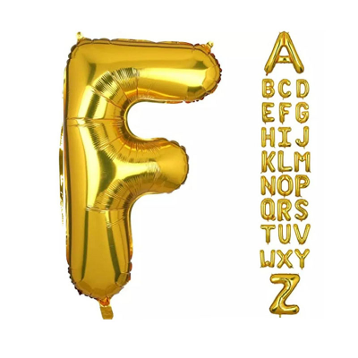 Picture of Foil Alphabet Name Word Balloon A to Z/Alphabet Foil Balloon from A-Z (16 inch) for Birthday & Party Decoration