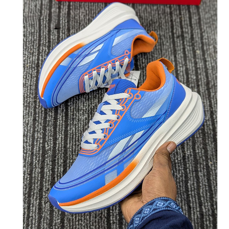 Picture of Reebok Authentic Running Shoe-Orange-Blue