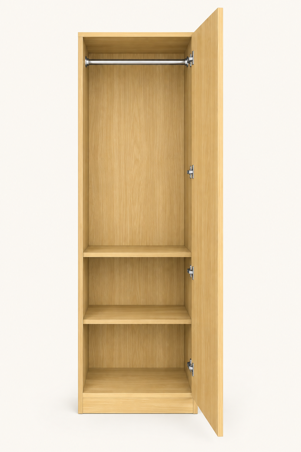 Picture of FurniQ Furniture 1 Door Wardrobe, Single Door Almirah, Bedroom Wardrobe, Clothes Storage Cabinet, Floral Design Wardrobe, Melamine Board Wardrobe, Hanging Wardrobe, 20 W × 20 D × 72 H Inches | FurniQ Furniture