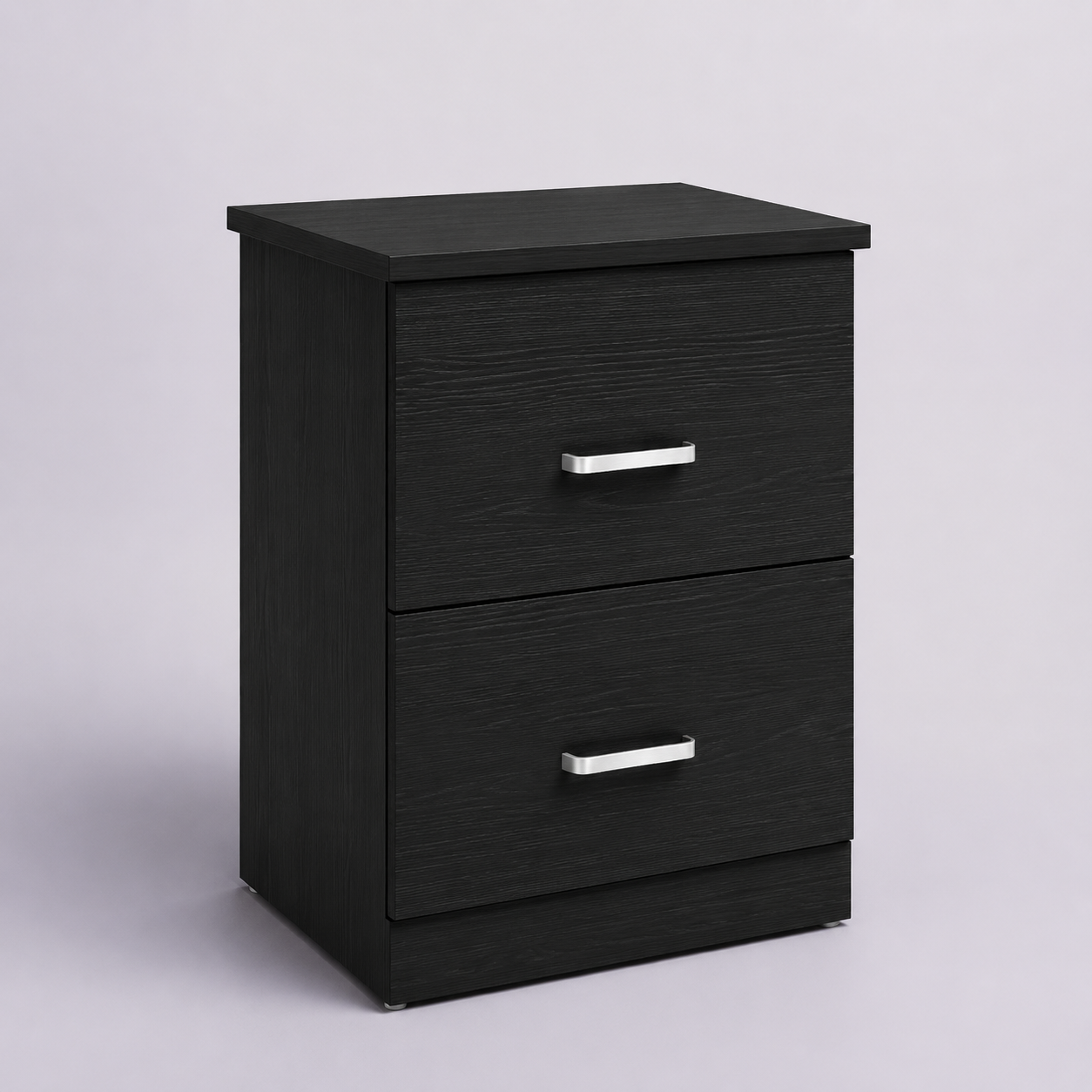 Picture of FurniQ Furniture Bedside Table, Bedside Cabinet, Nightstand, 2 Drawer Bedside Table, Bedroom Side Table, 2 Drawer Storage Cabinet, Melamine Board Furniture, 18 W × 14 D × 24 H Inches | FurniQ Furniture