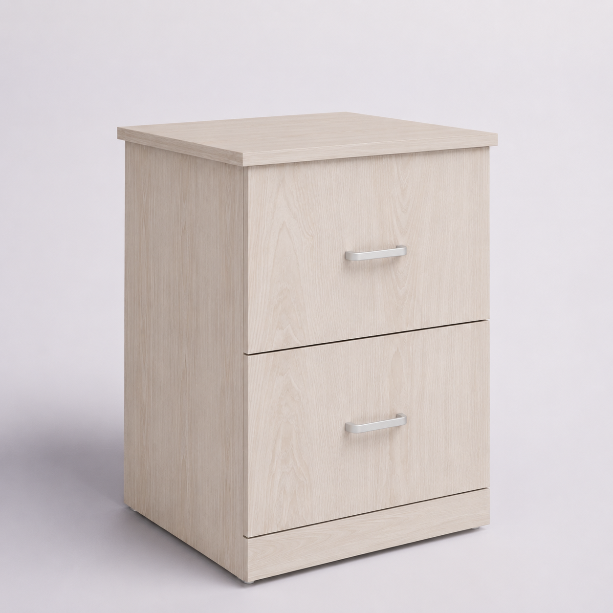 Picture of FurniQ Furniture Bedside Table, Bedside Cabinet, Nightstand, 2 Drawer Bedside Table, Bedroom Side Table, 2 Drawer Storage Cabinet, Melamine Board Furniture, 18 W × 14 D × 24 H Inches | FurniQ Furniture