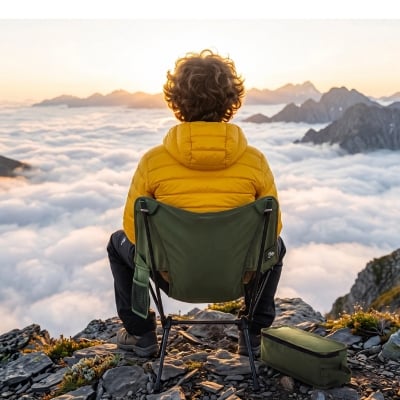 Picture of Camping Chair Beach Folding Chair for Outside Hiking, Fishing, Travel &Sports