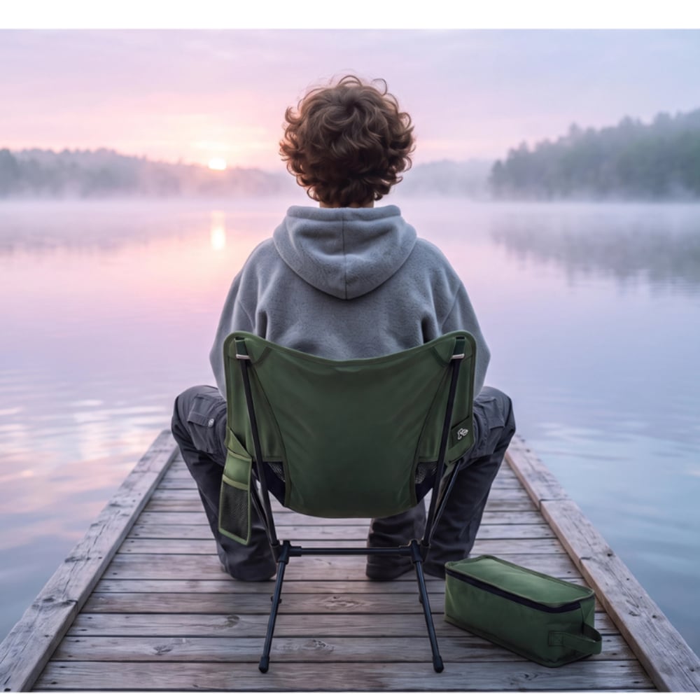 Picture of Camping Chair Beach Folding Chair for Outside Hiking, Fishing, Travel &Sports