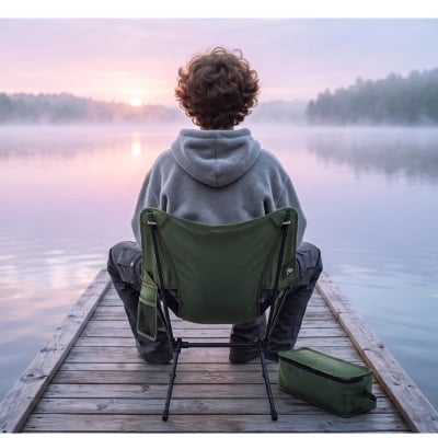 Picture of Camping Chair Beach Folding Chair for Outside Hiking, Fishing, Travel &Sports
