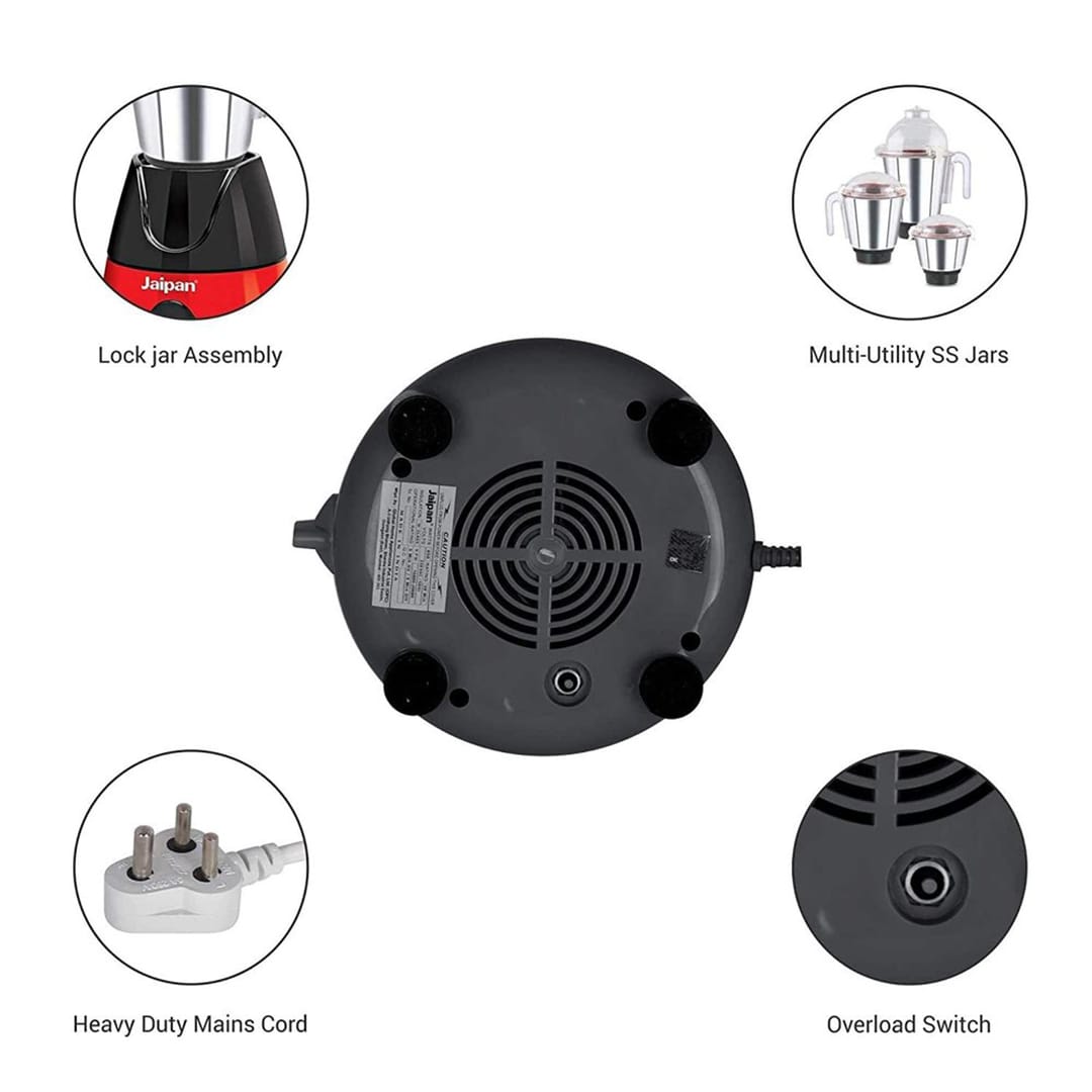 Picture of Jaipan Kitchen Beauty Mixer Grinder Blender Juicer  For Wet & Dry Grinding and Blending-1000 Watt