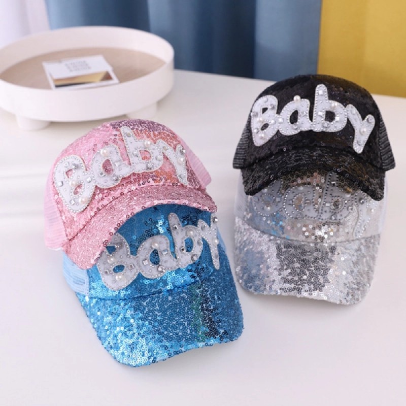 Picture of Girls kids fashion cap-Pink