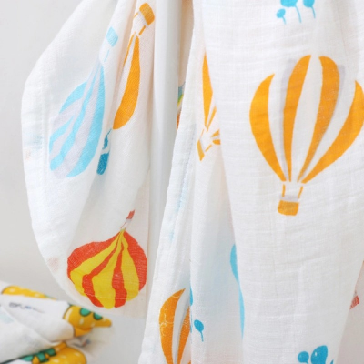 Picture of 2 layer muslin warping swaddle-Multicolor