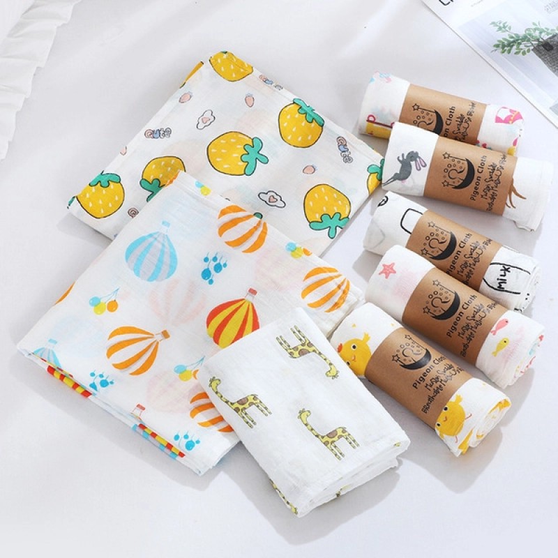 Picture of 2 layer muslin warping swaddle-Multicolor