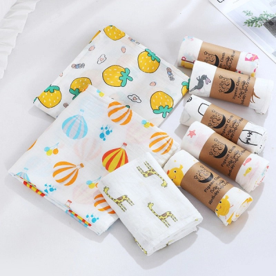 Picture of 2 layer muslin warping swaddle-Multicolor