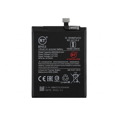 Picture of RT - BN53 5020mAh Replacement Battery For Redmi Note 9 Pro / Note 9 Pro Max Mobile Phone Battery