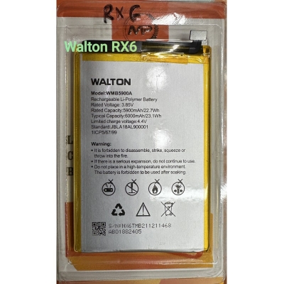 Picture of Walton RX6 For WMB5900A - 6000mAh Replacement Battery For Walton RX6 Battery Mobile Phone Battery