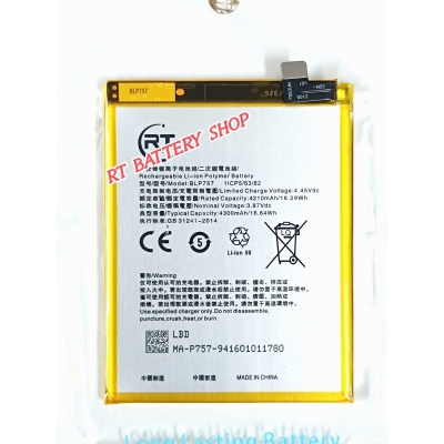 Picture of RT - BLP757 For Oppo Realme 6 / Realme 6 Pro / Realme 6S Replacement Mobile Phone Battery - 4300mAh