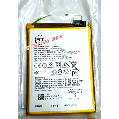 Picture of RT - BLP835 For OPPO Reno 5F / Reno 5 Lite / Oppo A94 4G / Oppo F19 Pro Replacement Mobile Phone Battery - 4310mAh