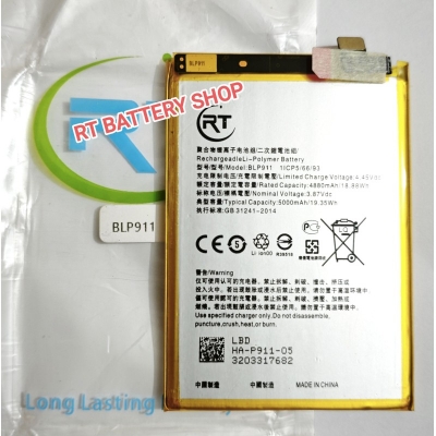 Picture of RT - BLP911 For Realme 9i / Realme 9 Pro / Realme V25 / Oppo Reno 8 / Reno 8 Pro / Oppo K10 Mobile Phone - 5000mAh Replacement Battery