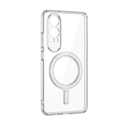 Picture of For OnePlus Nord CE4 Lite Anti Yellow Phone Case Magsafe Clear Case Animation Magnetic Suffering Mobile Transparent Phone Back Cover