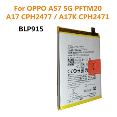 Picture of RT - BLP915 For OPPO A57 5G / Oppo A17 / Oppo A17K Replacement Mobile Phone Battery - 5000mAh