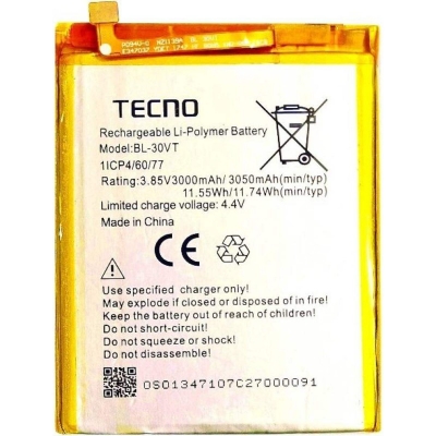 Picture of TECNO BL-30VT Phone Batteries For Camon Sky 2 Replacement Phone Battery
