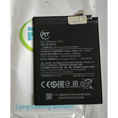 Picture of For Xiaomi Redmi Note 8 Redmi Note 8T BN46 Battery Capacity 4000mAh High Quality Phone Replacement Battery (6 Months Warranty)