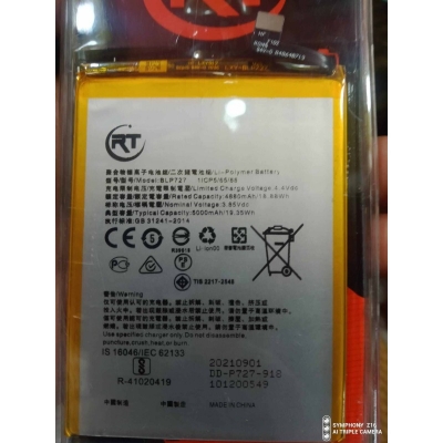 Picture of Realme 5 5i 5s 6i C3 C11 C11(2021) C20 C20A C21 C21Y C25Y Narzo 10A 20A 50i Realme V3 Q2i  10s 5G Oppo A11 A11x A5(2020) A9 (2020) RT - BLP729 / BLP727 - 5000mAh Replacement Mobile Phone Battery