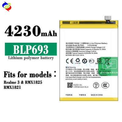 Picture of RT - BLP693 For Realme 3 / Realme 3i / Oppo A3s Replacement Mobile Phone Battery - 4230mAh