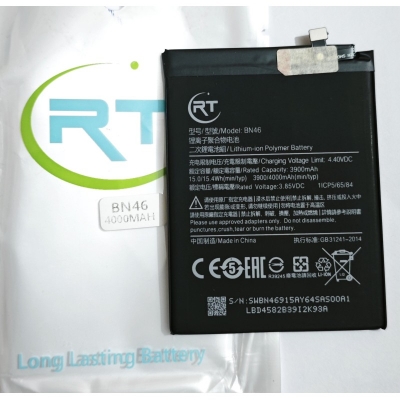 Picture of For Xiaomi Redmi Note 8 Redmi Note 8T BN46 Battery Capacity 4000mAh High Quality Phone Replacement Battery (6 Months Warranty)